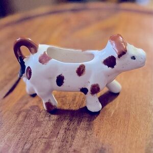 Charming Cow Creamer Figurine - Brown and White